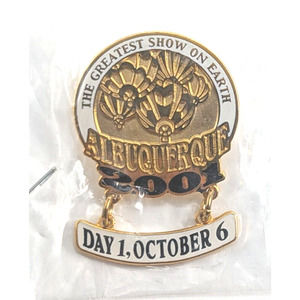2001 Albuquerque NM Day 1 Hot Air Balloons The Greatest Show On Earth Dangle Pin